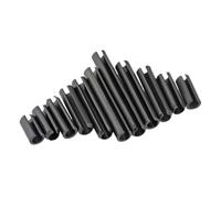 Goupille cylindrique fendue à ressort Goupilles droites à ressort en acier au carbone noir M3, goujon fendu fendu(M3x20mm-100pcs)