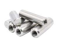 Goupille Cylindrique Fendue Goupille cylindrique de fil dent interne d'acier inoxydable avec des goupilles GB120 Pour l'assemblage de meubles(OD5mmxM3-10pcs,45mm)