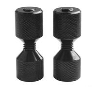 Goupille d'alignement de bride de 3,8 cm pour brides de tuyau de classe 150/300, ensemble de broches de positionnement à 2 trous, aluminium 6061 trempé avec finition en oxyde noir anodisé, pour CNC