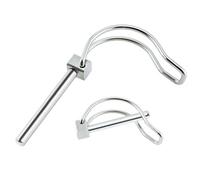 Goupille d'attache de remorque - Poisson de verrouillage de ressource pour charges en acier inoxydable - Clip pour poires de fixation pour charges goupilles de verrouillage pour