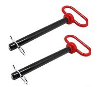 Goupille d'attelage de remorque robuste avec clip de verrouillage, conçue pour le remorquage des camping-cars, tondeuses à gazon, bateaux et camions, offrant une sécurité fiable pour remorque
