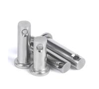 Goupille d'axe en acier inoxydable DIN22341 M3 M4 M5 M6 M8 M10 M12 M14 M16 M18 M20 304, broche cylindrique à tête plate avec trou, cheville ISO2341 ( Size : M20 1pcs , Color : 16mm )