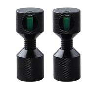 Goupille de nivellement à bride à 2 trous en aluminium de 2,8 cm de haute précision Niveaux à bulles inclus pour bride d'alignement professionnel Broche à deux trous