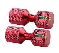 Goupille de nivellement à bride à 2 trous en aluminium de 2,8 cm de haute précision Niveaux à bulles inclus pour bride d'alignement professionnel Broche à deux trous