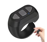 Goupille de page sans fil, contrôle à distance du bout du doigt | Clicker avec obturateur pour selfies de téléphone à distance avec pouce - Télécommande vidéo portable, anneau de bouton de défilement
