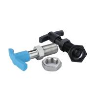 Goupille de piston d'indexation à poignée en T, boulon de verrouillage rétractable à ressort, goupille de positionnement filetée autobloquante, M20 x 12 x 15, 1 pièce(VCN250 CNK-M16 10 12)