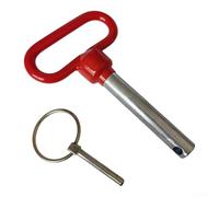 Goupille de poignée rouge robuste pour rack de squat et cage électrique, loquet en acier Q235 pour un entraînement sûr, plusieurs tailles disponibles 16 mm, 20 mm, 25 mm (25 mm)