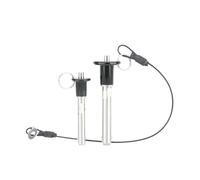 Goupille de positionnement à verrouillage bille dégagement rapide en acier inoxydable SUS304 avec corde(M6,15mm)