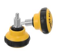 Goupille de Traction à Bouton Sphérique Jaune 2 Pièces Abs