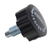 Goupille de traction pour vélo d'appartement avec bouton à ressort et filetage compatible avec les systèmes de réglage standard du guidon et du siège ()