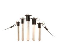 Goupille de verrouillage à bille Goupilles de positionnement QB011 en acier inoxydable SUS304, goupille à bille dégagement rapide avec corde for fixation(M10,15mm)