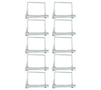 Goupille de Verrouillage de Remorque,10 Pièces de Quincaillerie de Blocage Carré - Goupille d'Accouplement Sécurité | pour Équipement de Construction Industriel Agricole Tracteur Ferme Pelouse Jardin