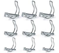 Goupille de Verrouillage Forme D Goupille Securite pour Tuyaux Goupilles Rabattables pour Jardin Pelouse Remorques M4,5/M6/M8 9 Pièces