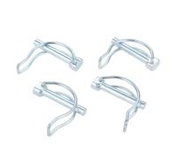 Goupille de Verrouillage Loquet à goupille de sécurité en acier, 4 pièces | Clip de crochet de remorque M8 x 50mm, for poussette de vélo, RV, cosse à broche D