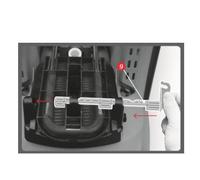 Hamax - Verrou Excentrique Universel pour Porte-bébés - Convient à Tous Les modèles Assure Stabilité et Confort - Remplacement Facile - Idéal pour Kiss, Sleepy, Siesta, Smiley