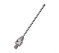 Goupille droite CMM 2 mm boule rubis 50 mm longueur M2 | Tige en carbure de tungstène, rigidité maximale, boule de 2 mm, longueur de 50 mm, filetage M2, durable
