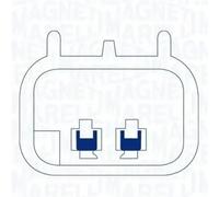 Goupille élastique avant gauche électrique 350103901000 MAGNETI MARELLI