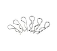 Goupille fendue à ressort de type R en acier inoxydable 304, forme ondulée, pince fendue, diamètre de la goupille de tracteur à cheveux = 1 à 5 mm for la réparation de voiture(M3.5x85mm (10PCS))