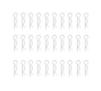 Goupille fendue de type R 1,2x20 mm |Clips à ressort zingués pour support hydraulique/machines/automobile |Pinces de retenue pour épingles à cheveux industrielles, paquet de 30