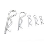 Goupille fendue en acier de type R, M1 à M7, en forme de vague, for tige de traction de voiture de diamètre 1 à 7 mm(10pcs 3x65mm)