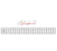 Goupille fendue zingué DIN 94 10X100 boîte de 100 ULTIMA GOUPDIN9410X100