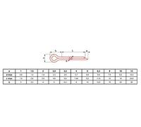 Goupille fendue zingué DIN 94 4X71 boîte de 500 - - GOUPDIN944X71