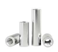 Goupille Filetée Cheville cylindrique filetée interne en acier inoxydable, bielle de positionnement, écrou d'extension broche à Double extrémité