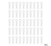 Goupille, Goupilles Fendues de Type R 1*18MM Goupilles de Retenue Galvanisées en Forme de Vague Pinces à Ressort, Goupilles Fendues