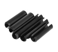 Goupilles à ressort fendues en acier au carbone noir M10 : goupille rainurée durable pour le positionnement et la fixation (M10 x 45 mm x 10 pièces)