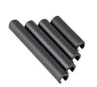 Goupilles à ressort fendues en acier au carbone noir M6 : goupille rainurée durable pour une fixation sûre et une absorption des vibrations (M6 x 12 mm x 5 pièces)