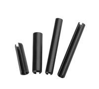 Goupilles à ressort fendues en acier inoxydable, Goupille Fendue À Ressort Noir M1.5-M6 6-20mm Assortiment En Acier Au Manganèse 65(M3-50pcs,6mm)