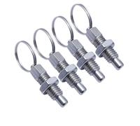 Goupilles à ressort for anneau de cravate, accessoires for équipement fitness, goupille traction circulaire, ensemble vis en métal, couleurs argent et noir(M6x34.5 Short)