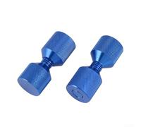Goupilles d'alignement de bride en aluminium de 3,8 cm de diamètre avec deux trous pour une orientation constante du joint de tuyau et une précision d'installation (bleu)