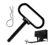 Goupilles d'attache pour remorque tondeuse à gazon, goupille d'attelage tracteur | Goupilles de portail de remorque, accessoires de remorque sécurisés avec fixation robuste 1/2 Pouce pour tondeuses à