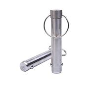 Goupilles de blocage à billes en acier inoxydable, 1 pièce VCN114 diamètre 25 mm ressort en acier inoxydable robuste goupille de fixation à tête sphérique avec anneau de traction (VCN114 25 60 mm)
