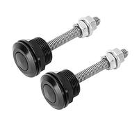 Goupilles de Capot, 2 Pièces Universelles à Dégagement Rapide Loquet de Verrouillage Clip Bouton Poussoir Kit de Capot en Alliage D'aluminium Verrouillage Rapide pour Voiture (22mm)