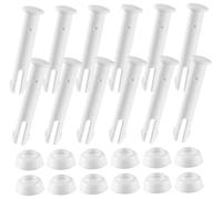 Goupilles de joint et joints (12 pièces) pour pièces de rechange de piscines à cadre métallique rond pièce de rechange de rechange pour piscine Summer Waves Pièces de piscine Clips pour poteaux de pis