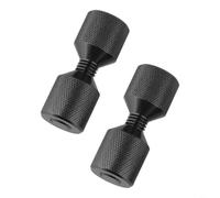 Goupilles de localisation de bride haute résistance en aluminium 6061 à deux trous pour un positionnement précis et sécurisé des tuyaux (noir)