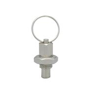 Goupilles de piston à ressort for anneau liaison, 1 pièce, goupilles serrage, index en acier inoxydable 304/carbone, écrou traction et blocage, goupille rétractée avec M6-M16(M12 8,LHPS)