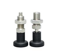 Goupilles de piston à ressort for anneau liaison, 1 pièce, goupilles serrage, index en acier inoxydable 304/carbone, écrou traction et blocage, goupille rétractée avec M6-M16(M10 6,MT302ZB)