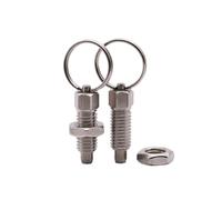 Goupilles de piston à ressort for anneau liaison, goupilles serrage, bouton traction, verrouillage positionnement fendu, vis poignée(304 Stainless Steel,1pcs M12X8)