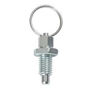 Goupilles de piston à ressort for anneau liaison, goupilles serrage, bouton traction, verrouillage positionnement fendu, vis poignée(Galvanizing,2pcs M10X6)