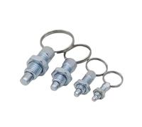 Goupilles de serrage à ressort, 5 pièces, en acier au carbone, M6, M8, M10, M12, type non verrouillable, rétractables, avec index levage, zinguées(M10 6)