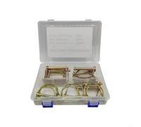 Goupilles de Verrouillage Galvanisées 20pcs Acier | Acier galvanisÃ©, anti-rouille, usage extÃ©rieur, fixation sÃ©curisÃ©e, boÃ®te de rangement