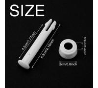 Goupilles en Plastique pour Joints de Piscine (12 pièces 5.5cm) pour Intex 10ft-12ft,avec 12 pièces supplémentaires Joints en Caoutchouc Pièces de Rechange pour Piscine