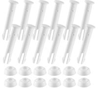 Goupilles en Plastique pour Joints de Piscine (12 pièces) pour Intex 10ft-12ft,avec 12 pièces supplémentaires Joints en Caoutchouc Pièces de Rechange pour Piscine¿5 cm/1,96 po¿