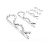 Goupilles fendues à ressort de type R - Pinces fendues ondulées en acier M1 à M7 for fixation automobile, machines, bricolage et industrie(50pcs 1.5x28mm)
