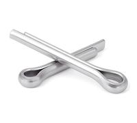 Goupilles fendues en acier inoxydable 304, 80 pièces, M3-M8 forme de U, goupilles à ressort, broches , pince fendue, goupille élastique ouverte(M3,8mm)