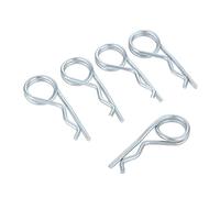 Goupilles fendues, Goupille fendue à Double anneau, clips en R de retenue acier ressort for remorque, camion, bateau cargo, camping-car, ferme, pelouse, jardin