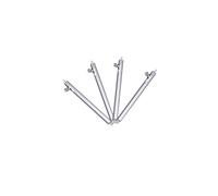 INF Lot de 20 barrettes à ressort 4 en 1 en acier inoxydable 304, 4 tailles, pour bracelet de montre
